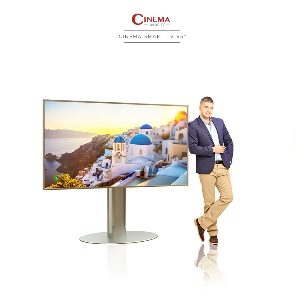 Cinema smart TV comes with a super 4K ultra HD resolution for a vibrant display.