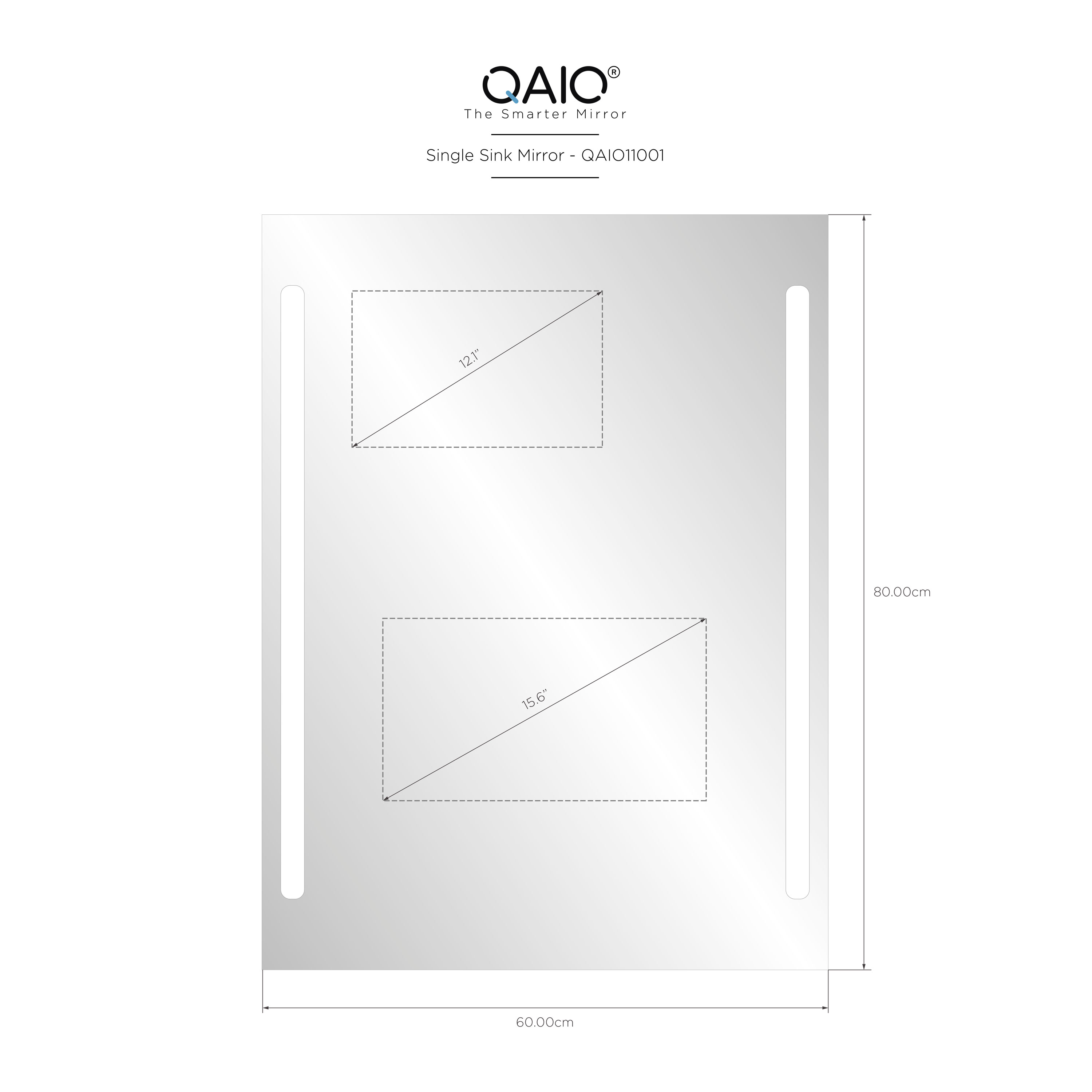 QAIO 60cm width x 80cm height, with 15.6” TV (QAIO11001)